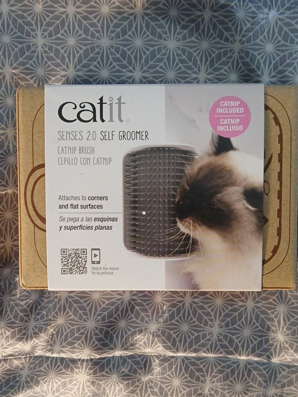 Catit Gray Senses 2.0 Self Groomer with Catnip